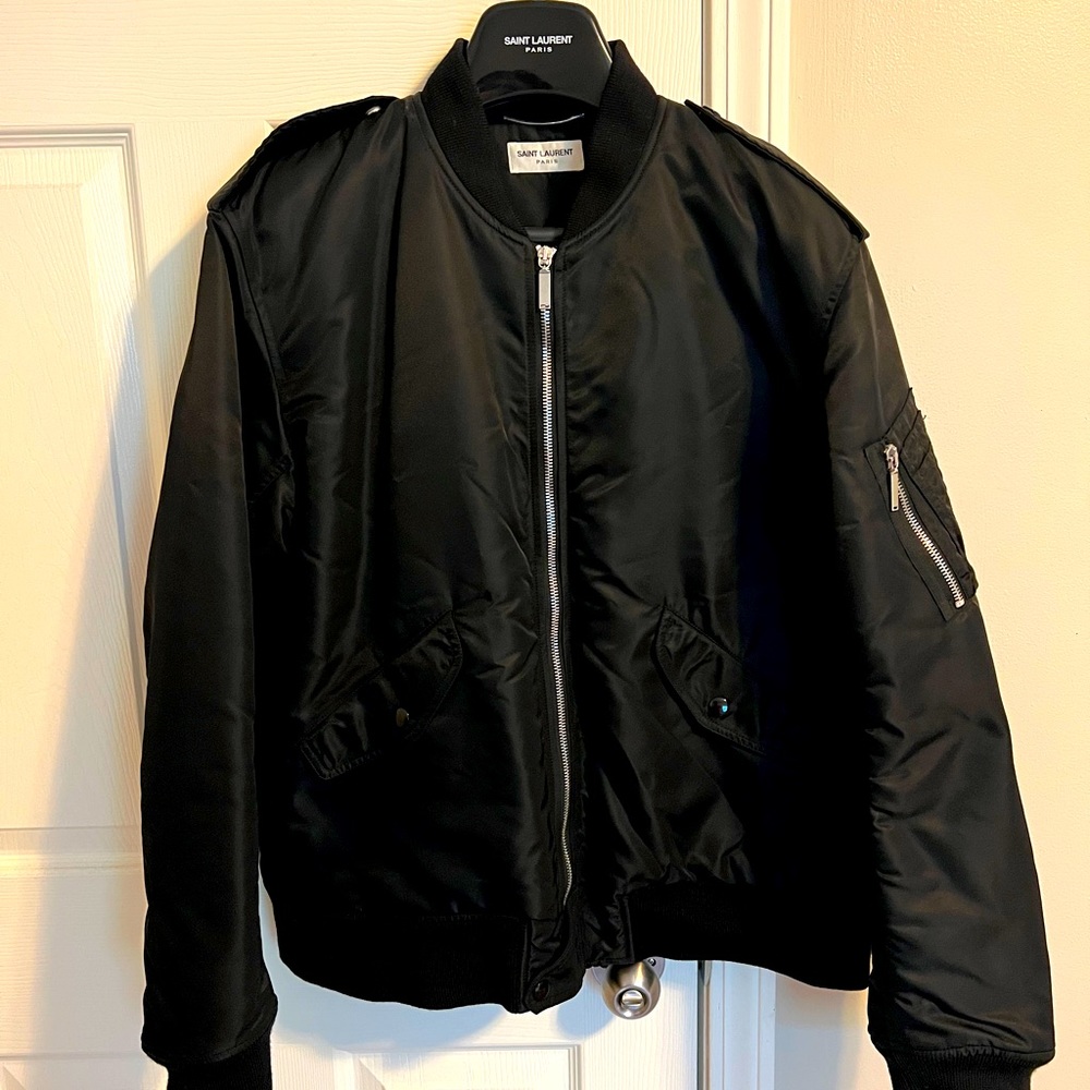 Saint Laurent Bomber Jacket in Nylon size 56